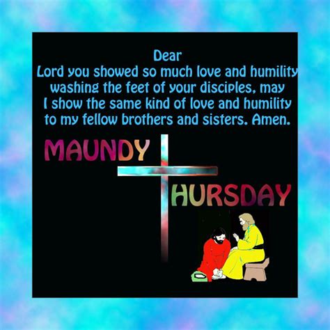 maundy thursday prayers for children